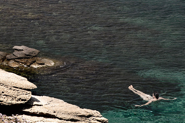 Swimming - San Giorgio Mykonos in Greece San Giorgio Mykonos Ocean in Greece